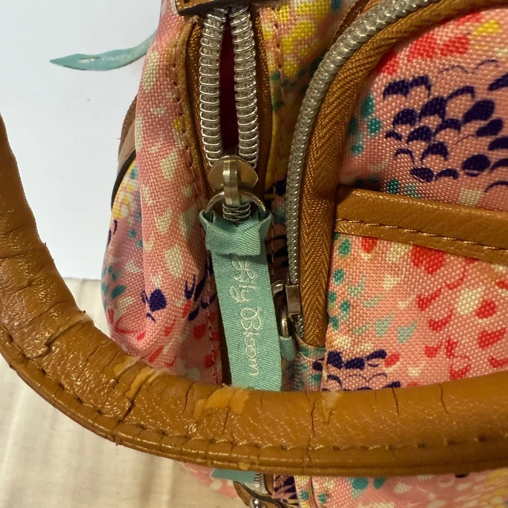 Lily‎ Bloom Multicolor Baby Bag with Tan Straps